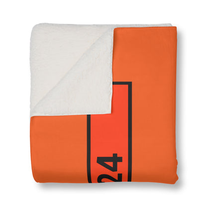 Orange Class of 2024 Sherpa Blanket #P02-01J
