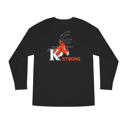 Kingsley Strong 2 sided print Long Sleeve Crewneck Tee #M08-02F