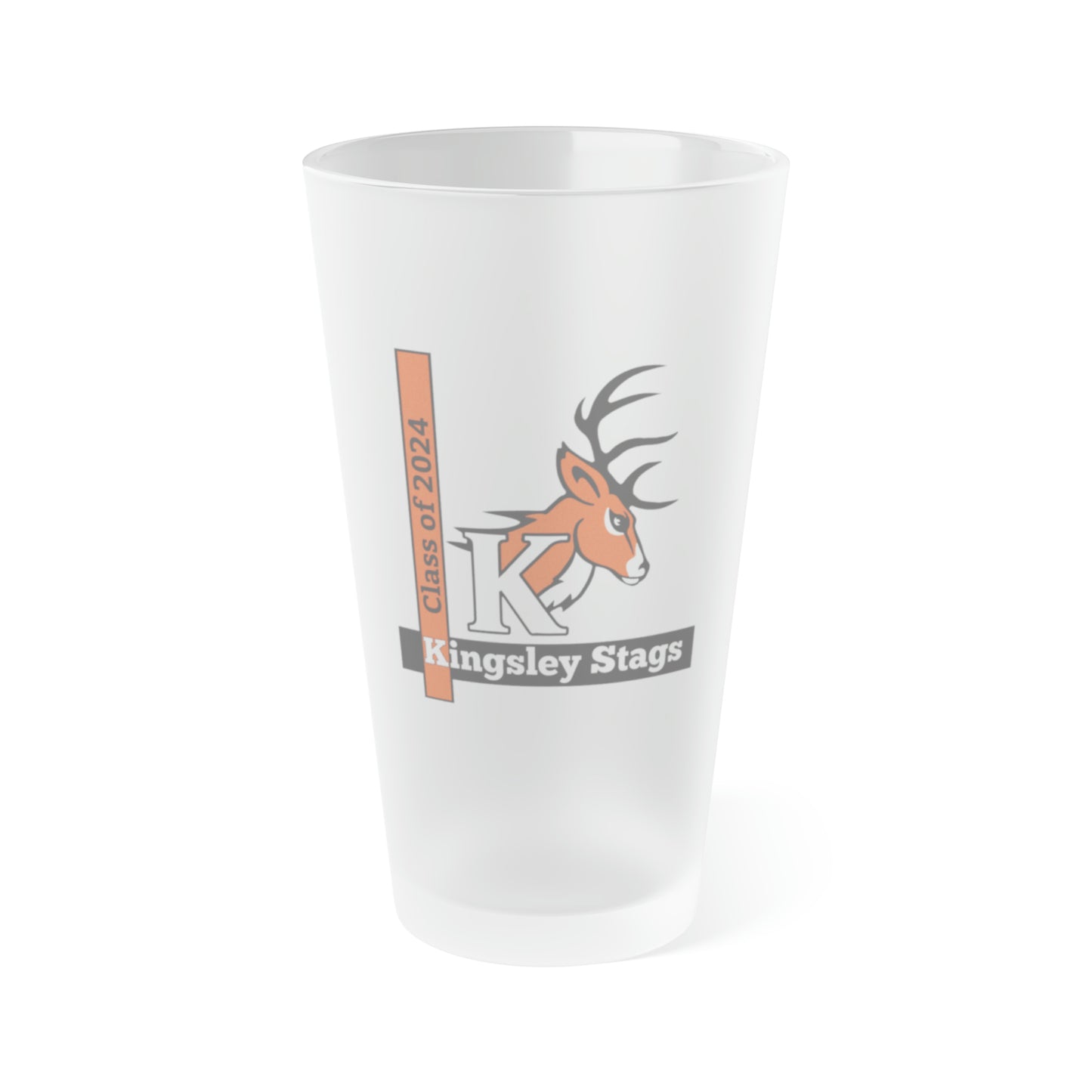 Class of 2024 Frosted Glass, 16oz
