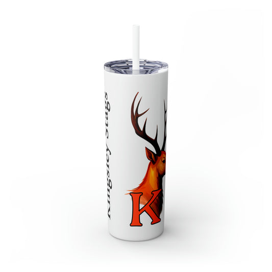New Stags Skinny Tumbler with Straw, 20oz
