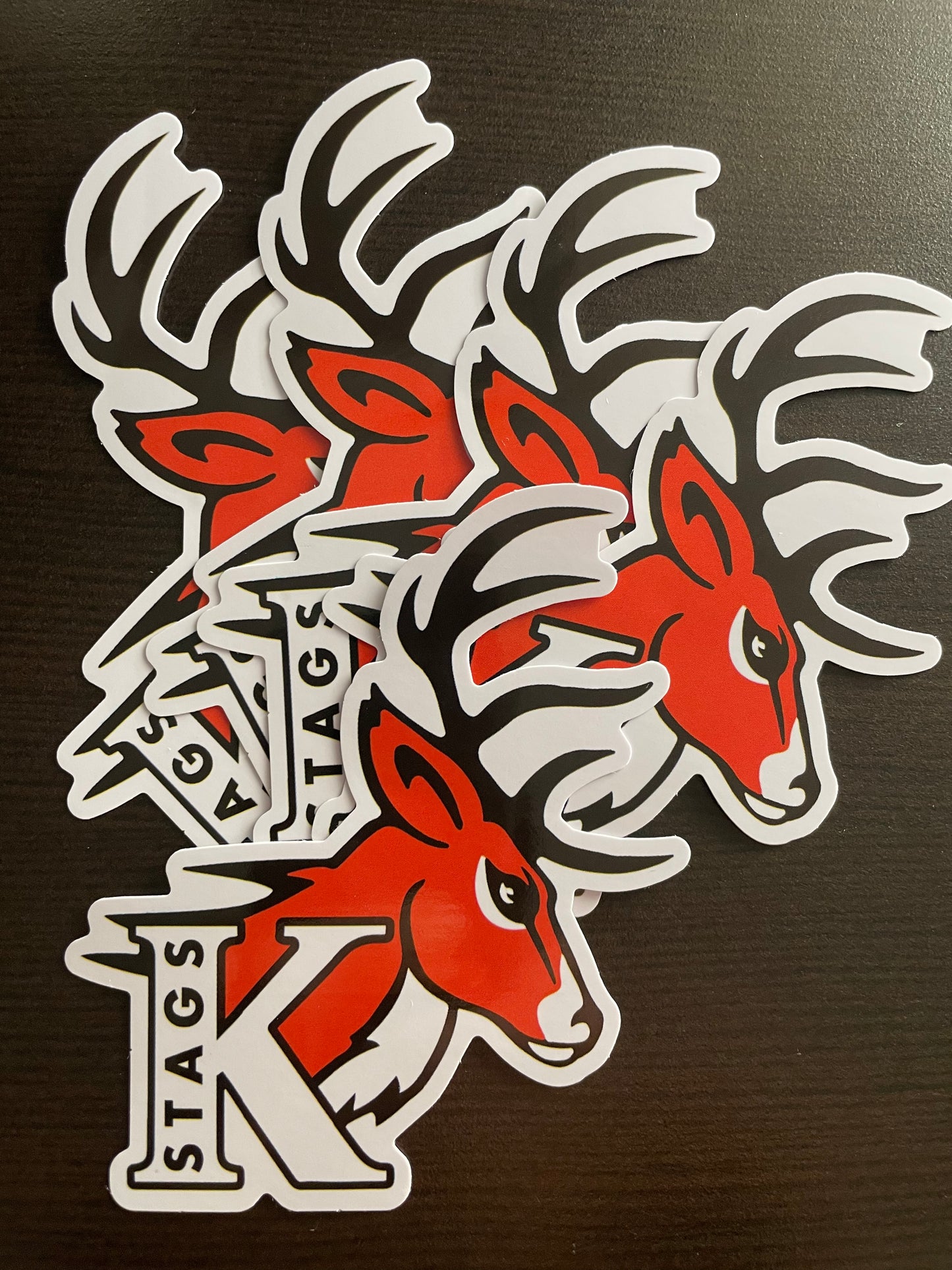 (5) Stags Die Cut Stickers- Free Shipping #M13-02C