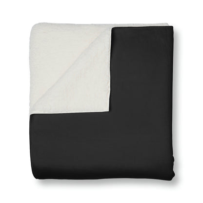 Stags Logo 2 (portrait) Sherpa Blanket #H02-01J Black