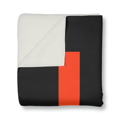 Logo 4 Sherpa Blanket #H02-01J Black