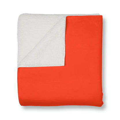 Stags Logo 1 Sherpa Blanket #M02-01J Orange