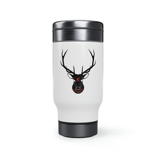 Stags Logo 3 Stainless Steel Travel Mug with Handle, 14oz  #H10-02C