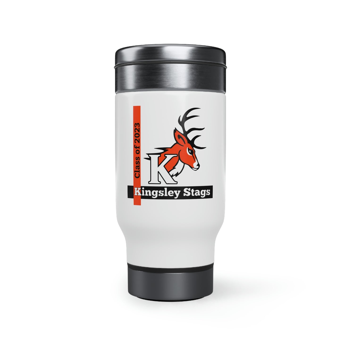 Stags Logo 4 Class of 2023 Stainless Steel Travel Mug with Handle, 14oz  #M10-02C