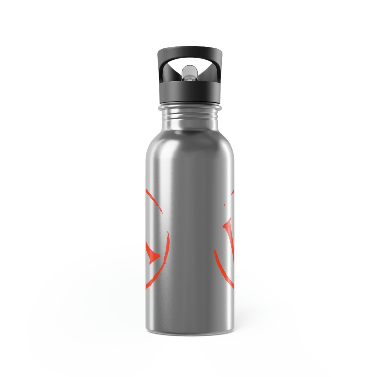 Branded K Stainless Steel Water Bottle With Straw, 20oz Oval logo #H15-03E