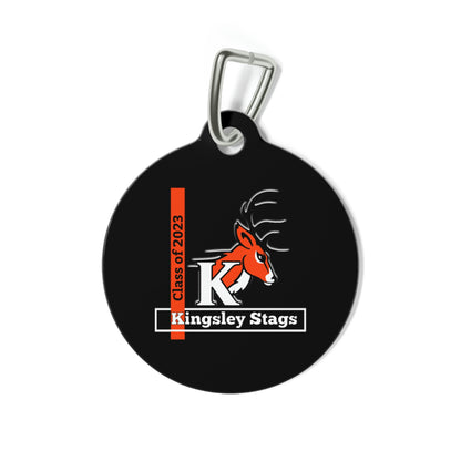 Stags Logo 4 Keychain charm #H09-01B Black