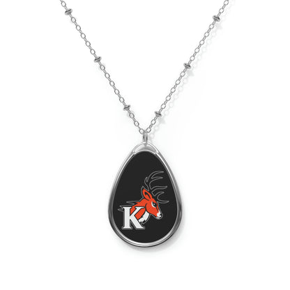 Stags Oval Necklace #H09-02D