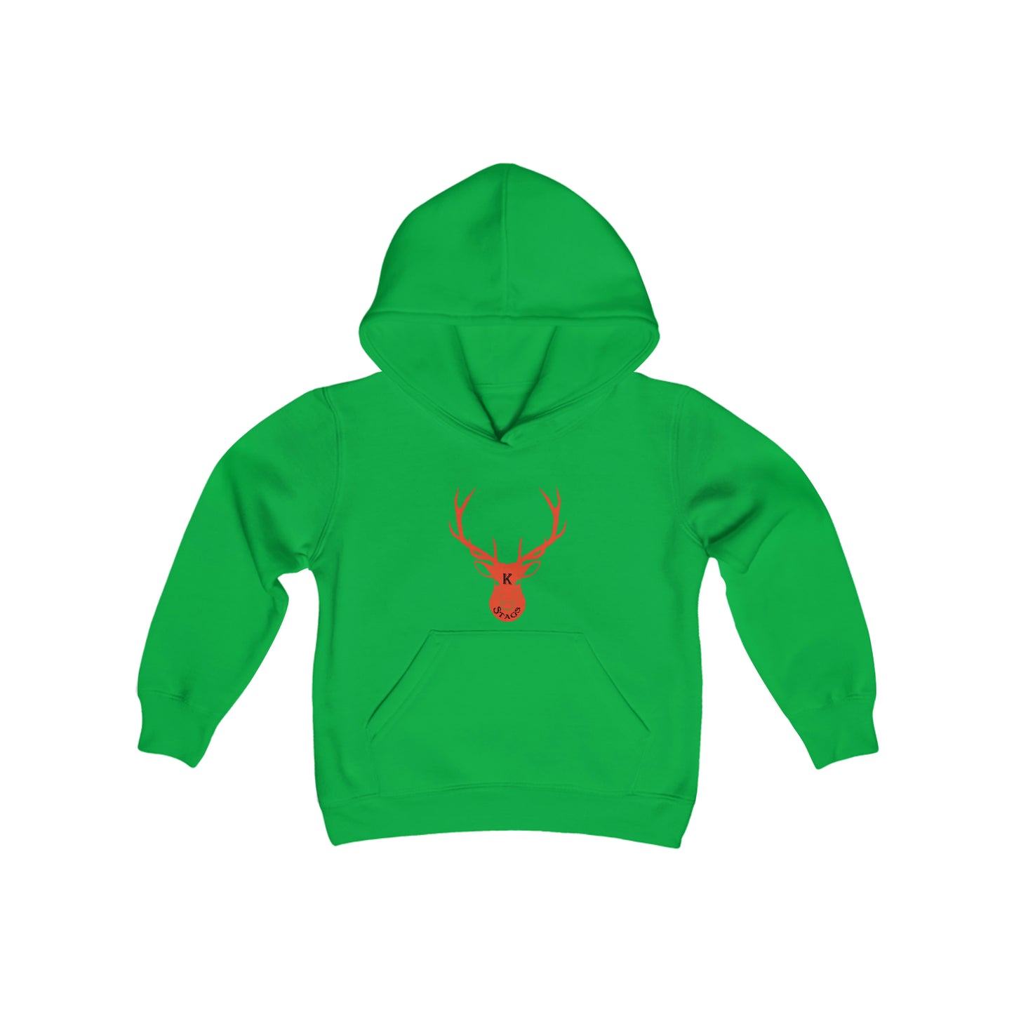 Stag Logo 3 Youth Heavy Blend Hooded Sweatshirt   #H05-02G