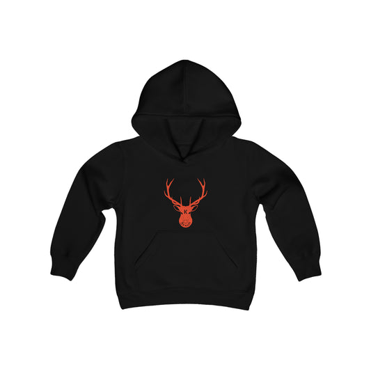 Stag Logo 3 Youth Heavy Blend Hooded Sweatshirt   #H05-02G